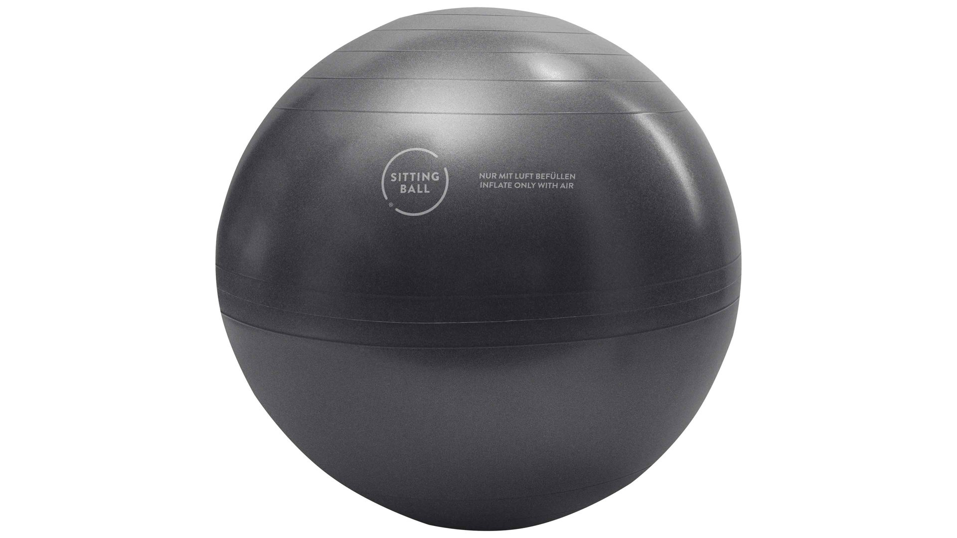 Sitzball Magma sitting point aus Kunstfaser in Grau SITTING BALL® Felt grauer Bezug – Durchmesser ca. 65 cm