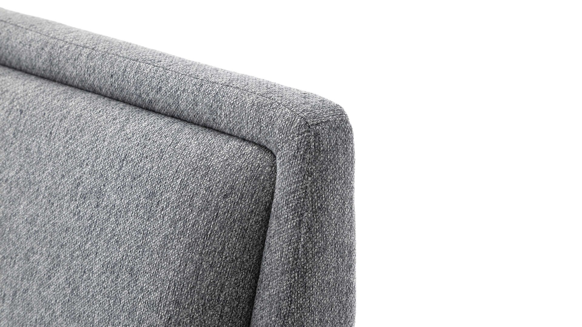 Bettgestell Meise.möbel aus Stoff in Grau Polsterbettgestell Frieda mit Bettkasten grauer Bezug Stelar 92 & schwarze Holzfüße - Liegefläche ca. 140 x 200 cm