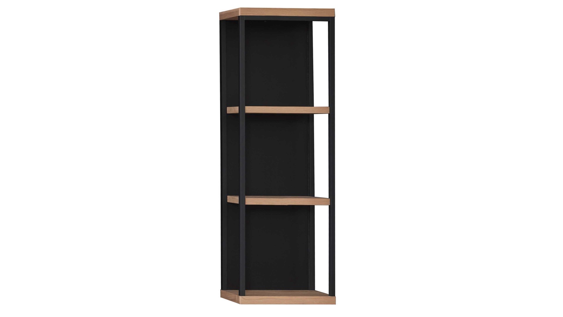 Wandregal Mca furniture aus Holz in Holzfarben Wohnprogramm Bari - Wandregal Asteiche Bianco – Höhe ca. 103 cm