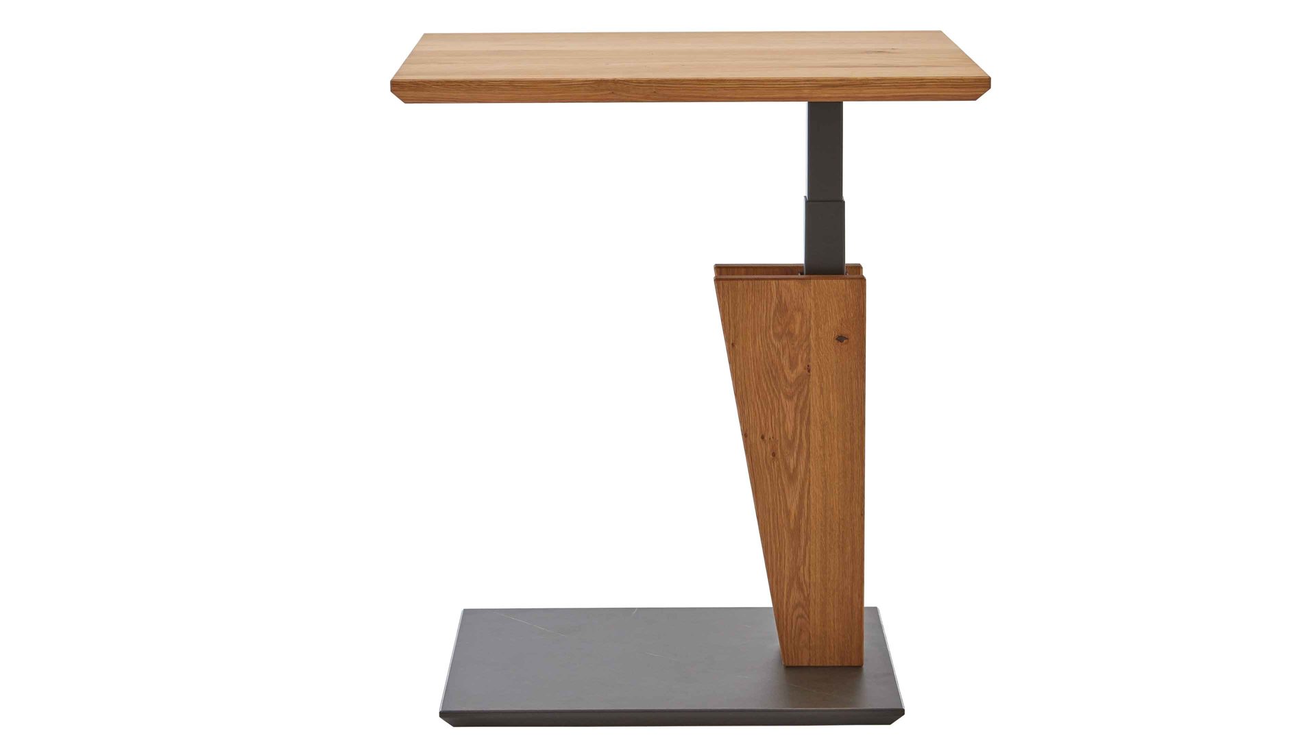 Couchtisch Vierhaus aus Holz in Holzfarben vierhaus Lift-Couchtisch Wildeiche & Marmara Nero - ca. 55 x 47 cm