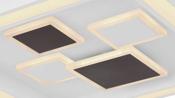 Deckenleuchte Globo lighting aus Metall in Weiß GLOBO Deckenleuchte Nolo Weiß & Anthrazit - ca. 48 x 48 cm