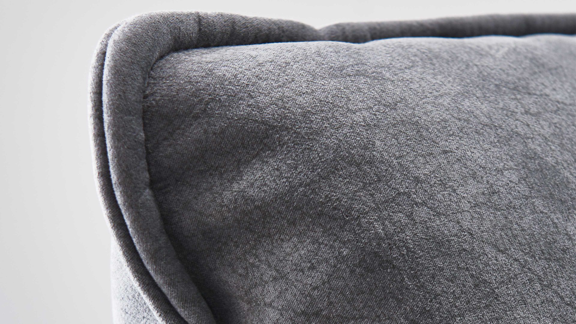 Ecksofa W.schillig i. i. aus Stoff in Dunkelgrau W.SCHILLIG Polsterserie Broadway - Ecksofa elephantgrauer Bezug V52 23 - Stellfläche ca. 291 x 164 cm