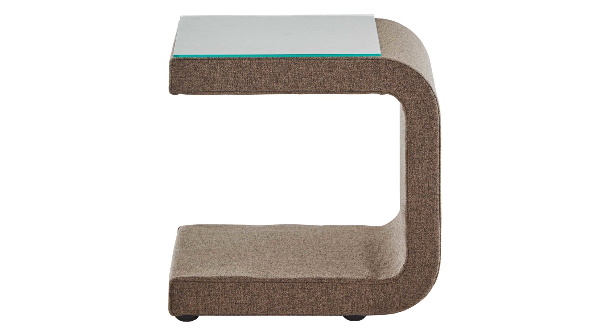 Nachttisch Ada | nova butor aus Stoff in Hellbraun Nachtkonsole La Vita hellbrauner Bezug TMD 04 - ca. 39 x 50 cm