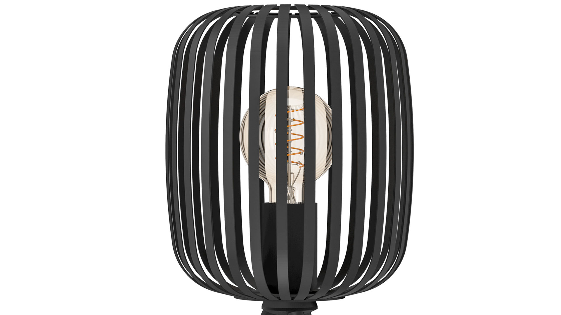 Tischleuchte Eglo aus Metall in Schwarz EGLO Tischleuchte Romazzina schwarzer Stahl - Höhe ca. 44 cm