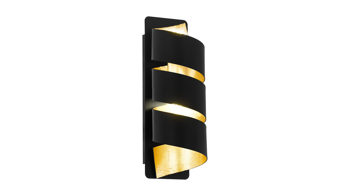 Wandleuchte Eglo aus Metall in Schwarz EGLO Wandleuchte Elizondo Schwarz & Gold - Höhe ca. 27 cm
