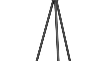 Stehleuchte Eglo aus Metall in Schwarz EGLO Stehleuchte Romazzina schwarzer Stahl - Höhe ca. 141 cm