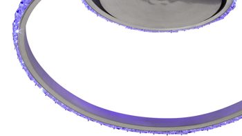 Deckenleuchte Reality leuchten aus Metall in Aluminium RL Deckenleuchte Rubin Aluminium & Acryl - Breite ca. 45 cm