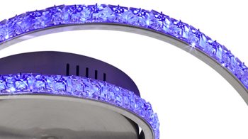 Deckenleuchte Reality leuchten aus Metall in Aluminium RL Deckenleuchte Rubin Aluminium & Acryl - Breite ca. 45 cm