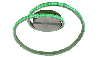 Deckenleuchte Reality leuchten aus Metall in Aluminium RL Deckenleuchte Rubin Aluminium & Acryl - Breite ca. 45 cm