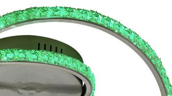 Deckenleuchte Reality leuchten aus Metall in Aluminium RL Deckenleuchte Rubin Aluminium & Acryl - Breite ca. 45 cm