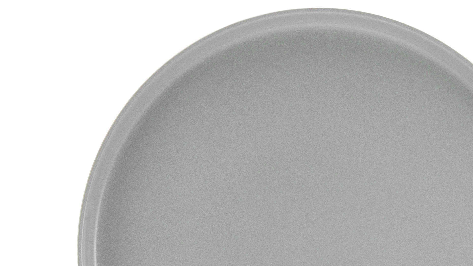 Kuchen- / Frühstücks- / Dessertteller Creatable aus Keramik in Grau CREATABLE Uno – Dessertteller graues Steinzeug – Durchmesser ca. 21 cm