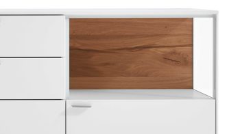 Sideboard Venjakob aus Kunststoff in Weiß VENJAKOB Wohnprogramm Sentino 3000 - Sideboard kristallweiße matte Lackoberflächen – ca. 182 x 105 x 43 cm