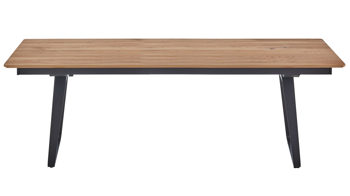 Esstisch Venjakob aus Holz in Holzfarben VENJAKOB Esstisch Russ ET312 Eiche Rustico hell geölt & matt Anthrazit - ca. 220 x 100 cm