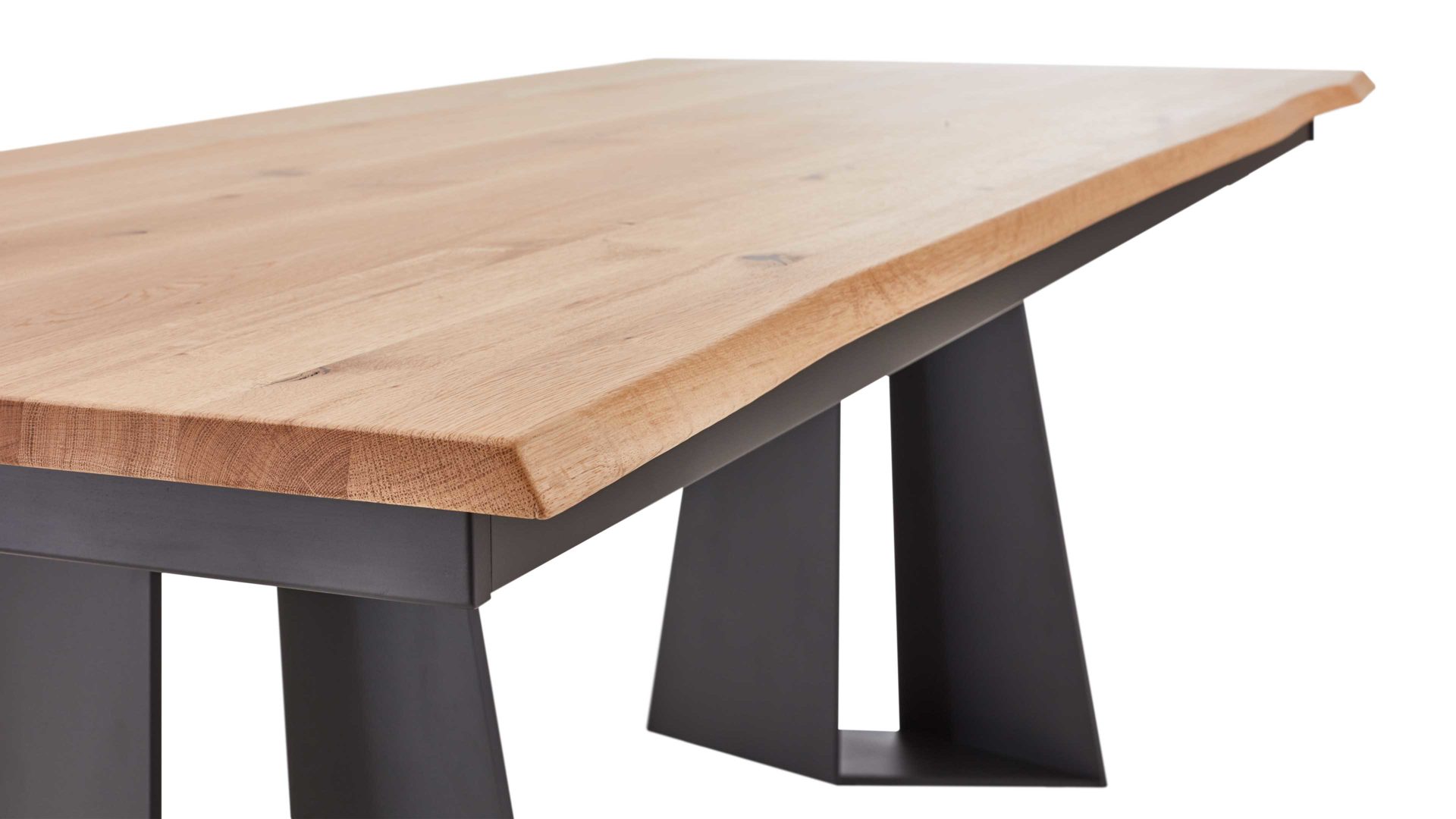 Esstisch Venjakob aus Holz in Holzfarben VENJAKOB Esstisch Chic ET674 Wildeiche hell & matt Anthrazit - ca. 190 x 100 cm
