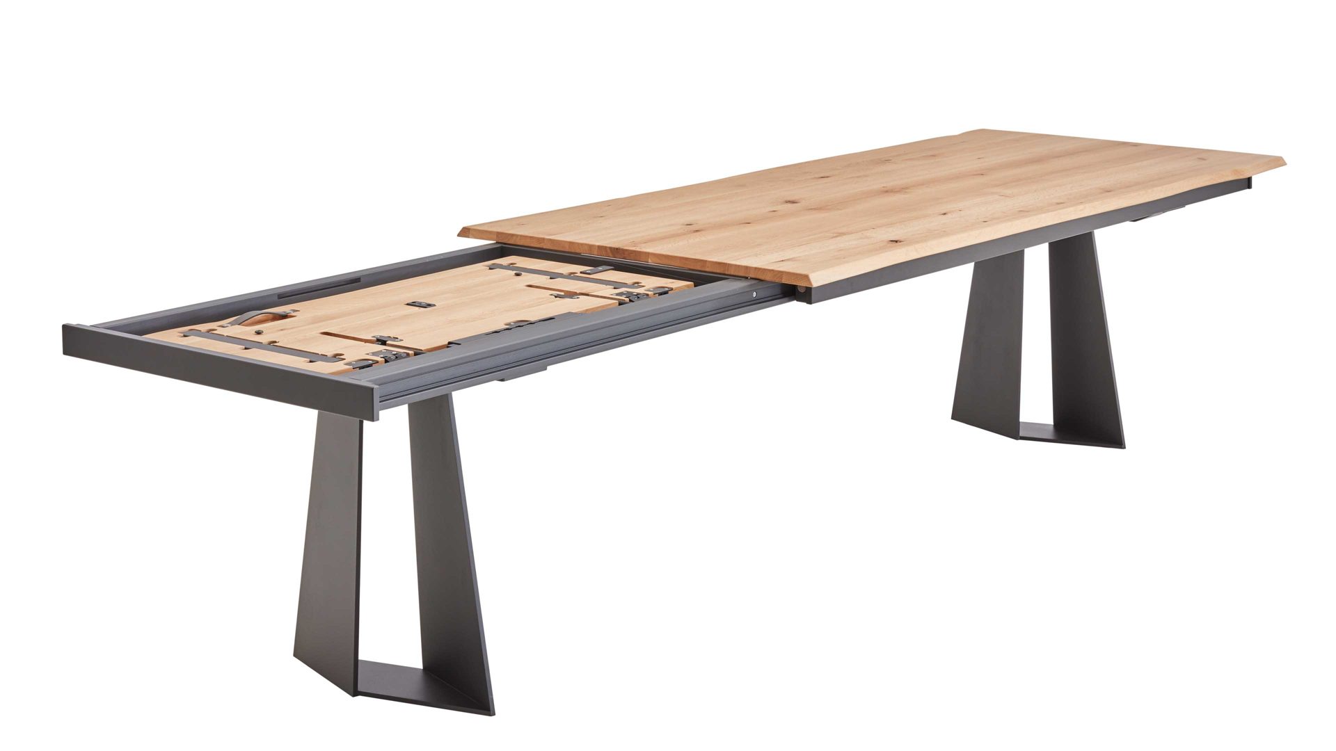 Mehrpreis Venjakob aus Holz in Holzfarben VENJAKOB Esstischsystem Chic ET674 Frontauszugssystem mit Klappeinlage Funktions-Mehrpreis - ca. 100 x 100 cm