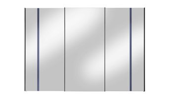 Kleiderschrank Staud aus Holz in Grau STAUD Schwebetürenschrank Sinfonie Plus Vulkan & Grauspiegel – drei Türen, Breite ca. 298 cm