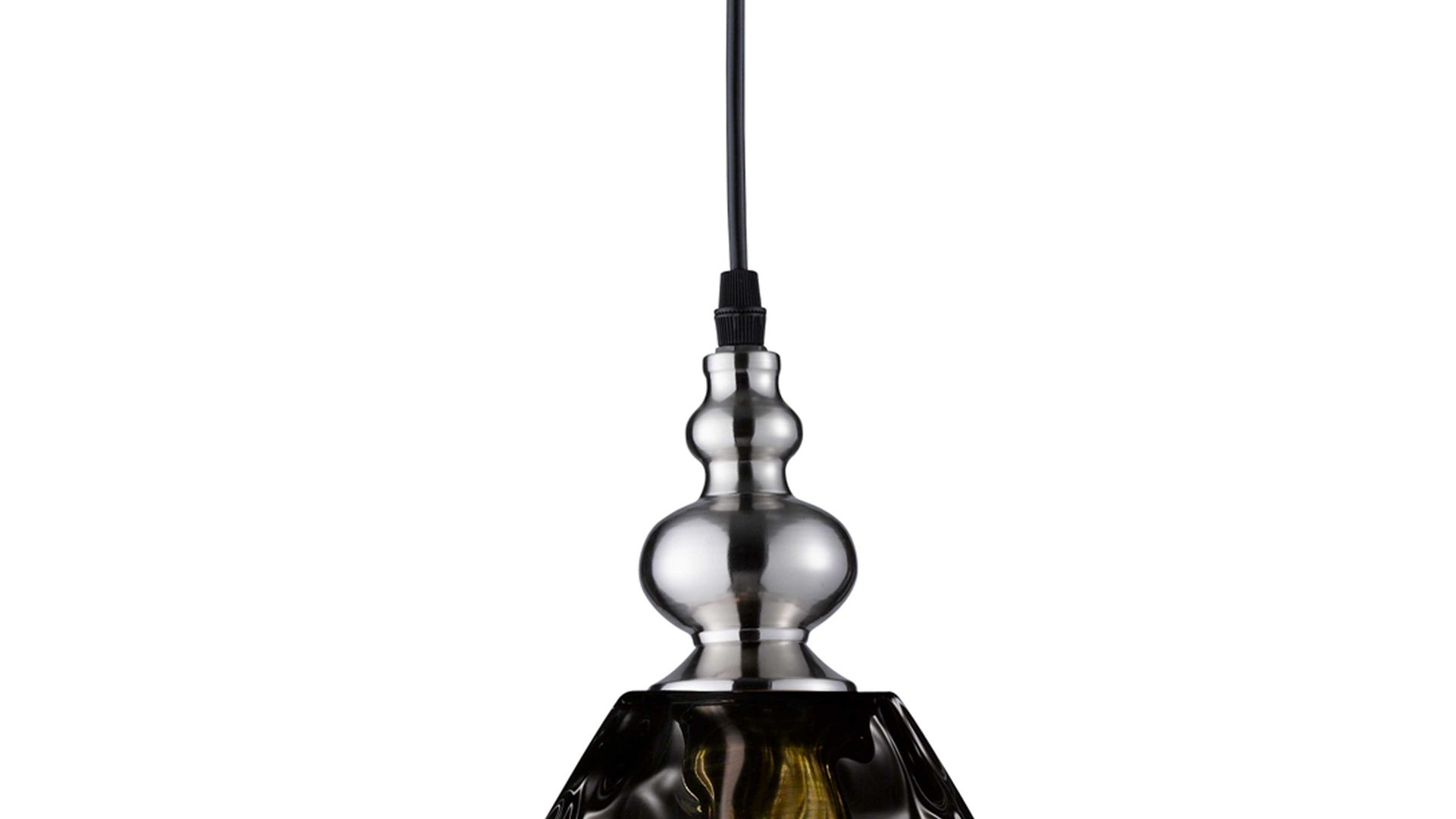 Pendelleuchte Fh fischer & honsel aus Glas in Dunkelgrau FH Hängeleuchte Uller Rauchglas – Durchmesser ca. 20 cm