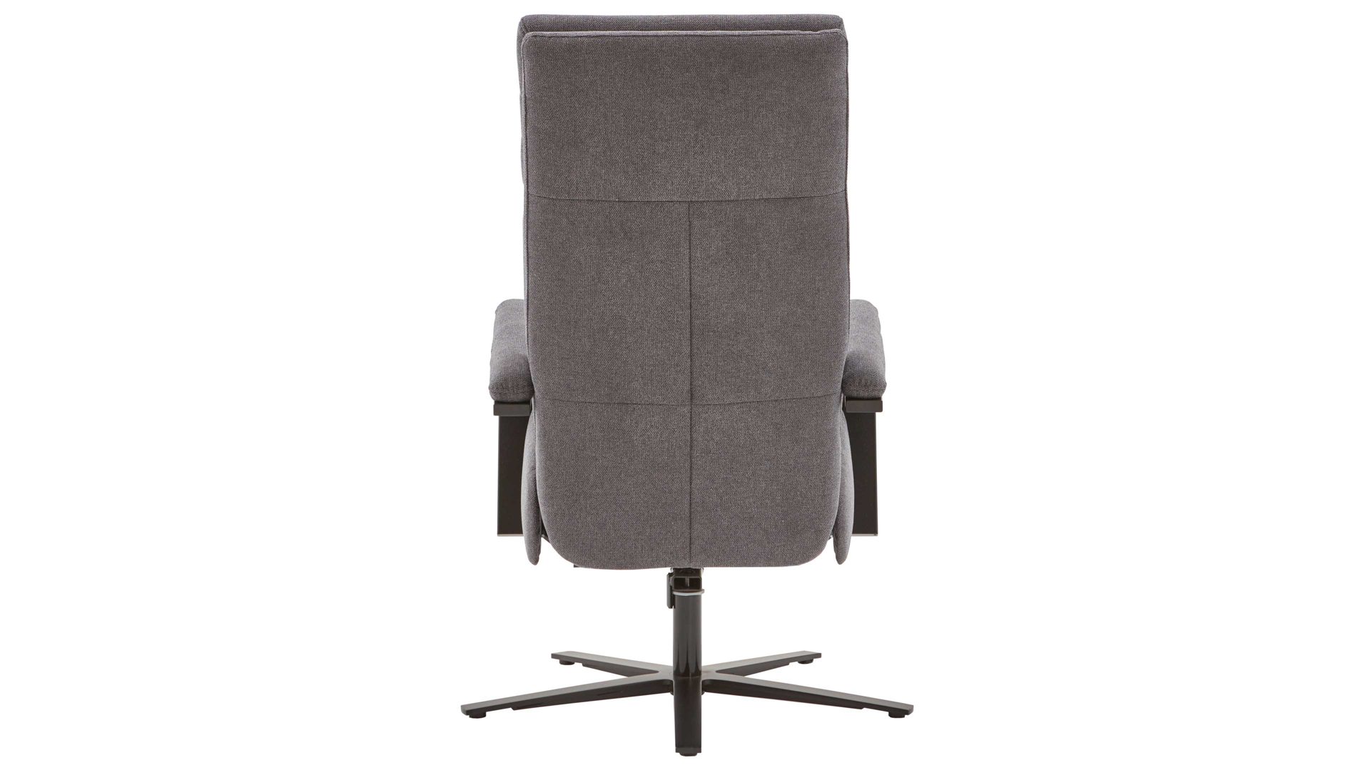 Relaxsessel OrthoSedis aus Stoff in Anthrazit Polsterprogramm OrthoSedis 4.0 - Relaxsessel L3 anthrazitfarbener Stoffbezug Sofia clean & schwarzer Sternfuß
