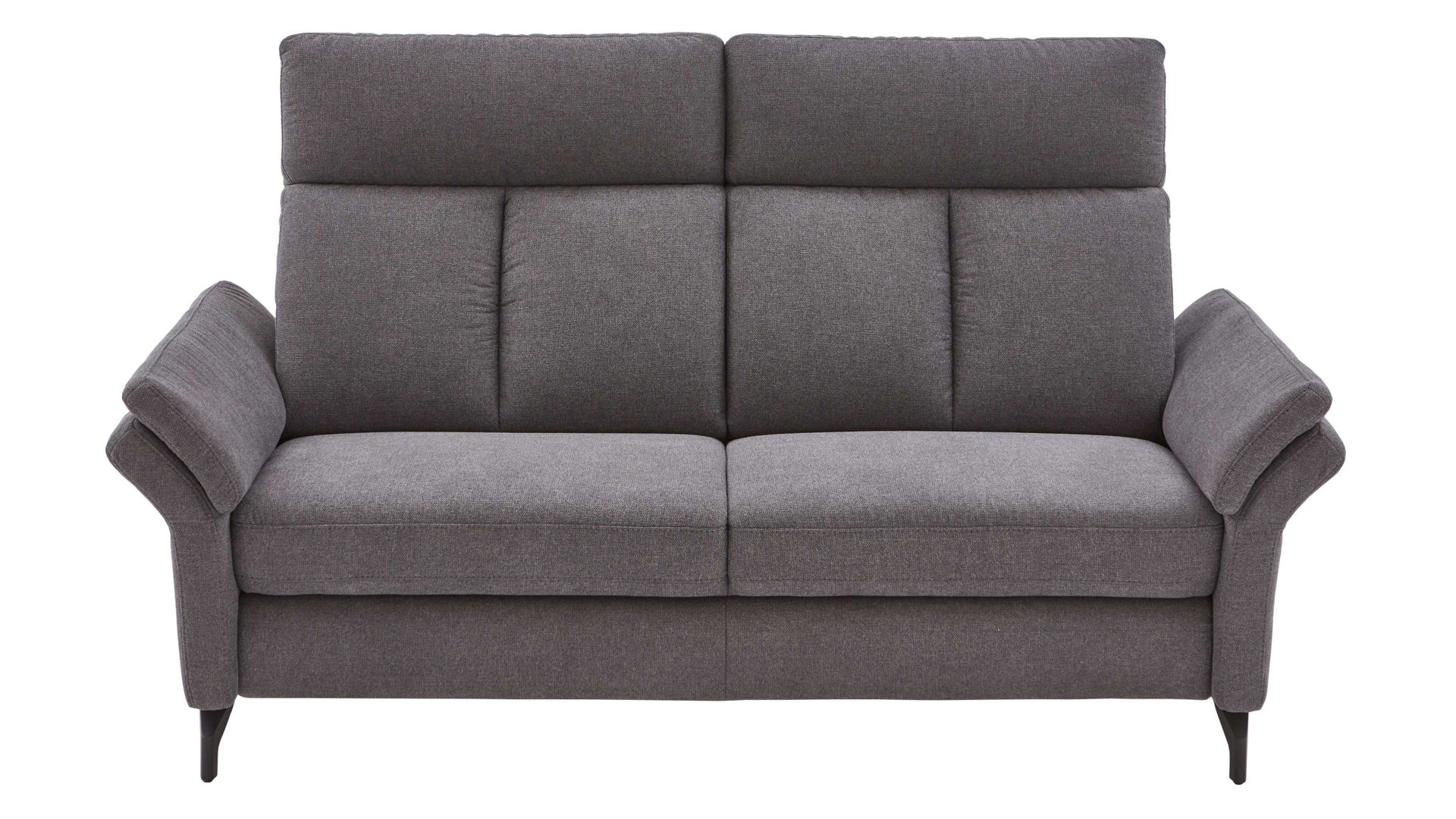 Zweisitzer OrthoSedis aus Stoff in Anthrazit Polsterprogramm OrthoSedis 4.0 - Zweisitzer mit TV-Funktion anthrazitfarbener Stoffbezug Sofia clean - Länge ca. 172 cm