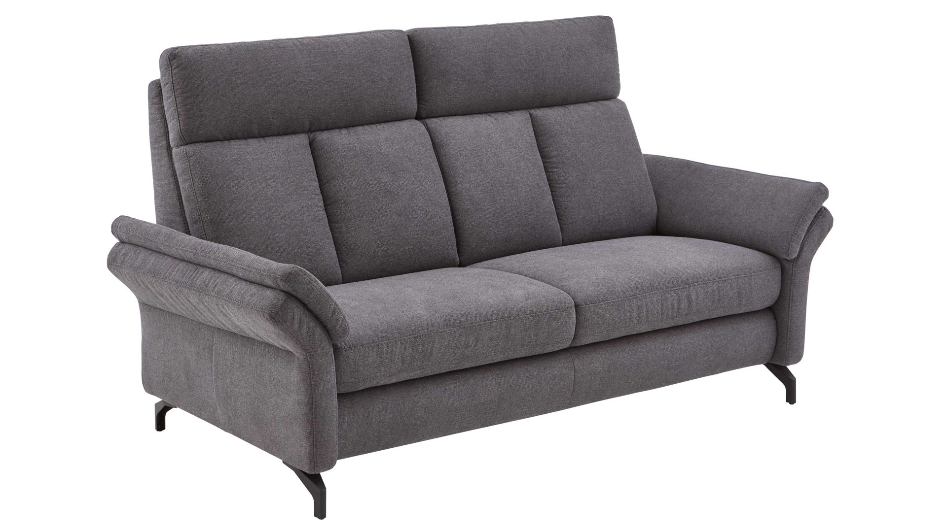 Zweisitzer OrthoSedis aus Stoff in Anthrazit Polsterprogramm OrthoSedis 4.0 - Zweisitzer anthrazitfarbener Stoffbezug Sofia clean - Länge ca. 172 cm