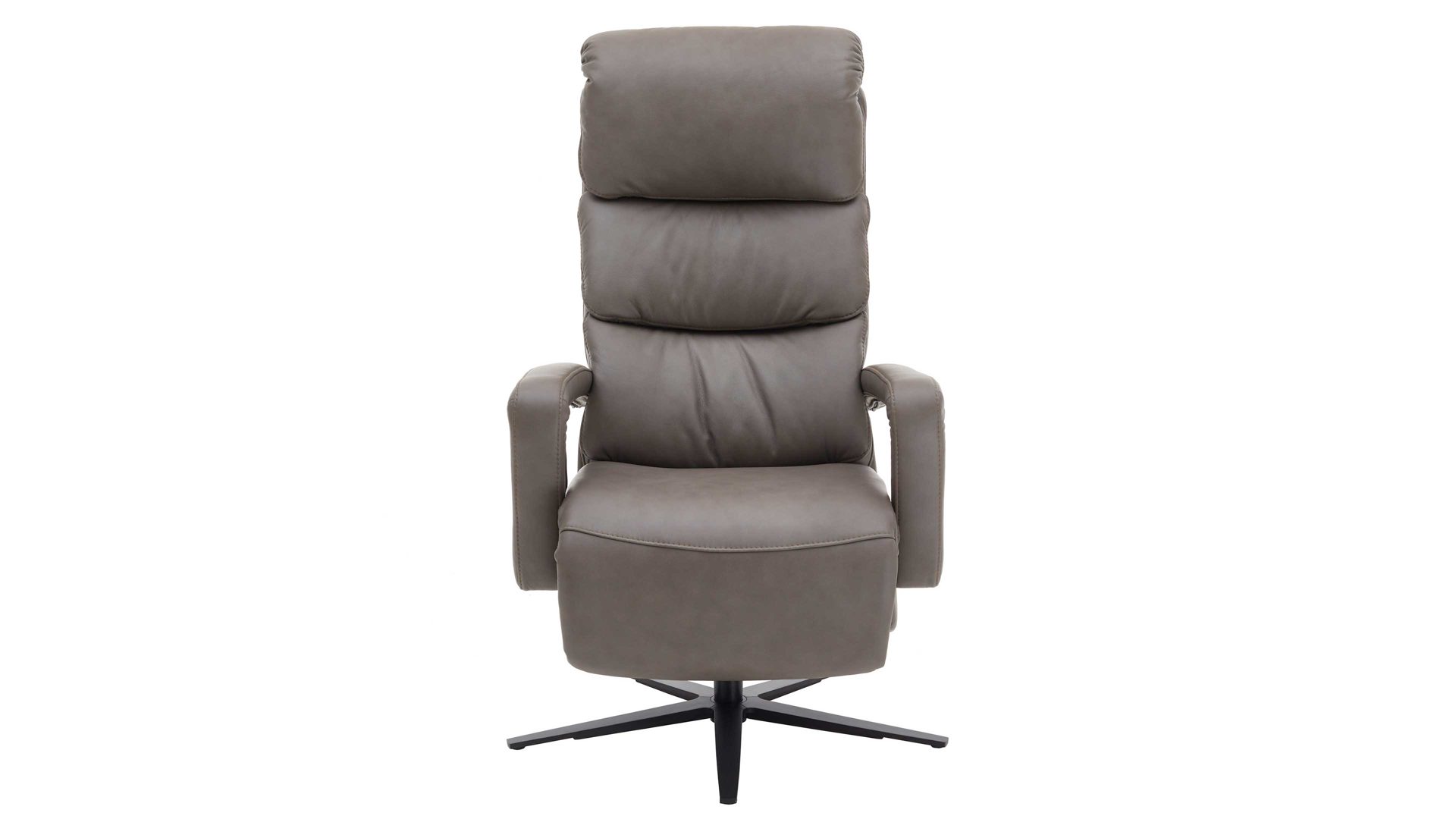 Relaxsessel comfortmaster besser sitzen, liegen, leben aus Leder in Grau Comfortmaster CM-HU1060 – Relaxsessel B steingraues LongLife-Leder Vivre & Sternfuß V1S