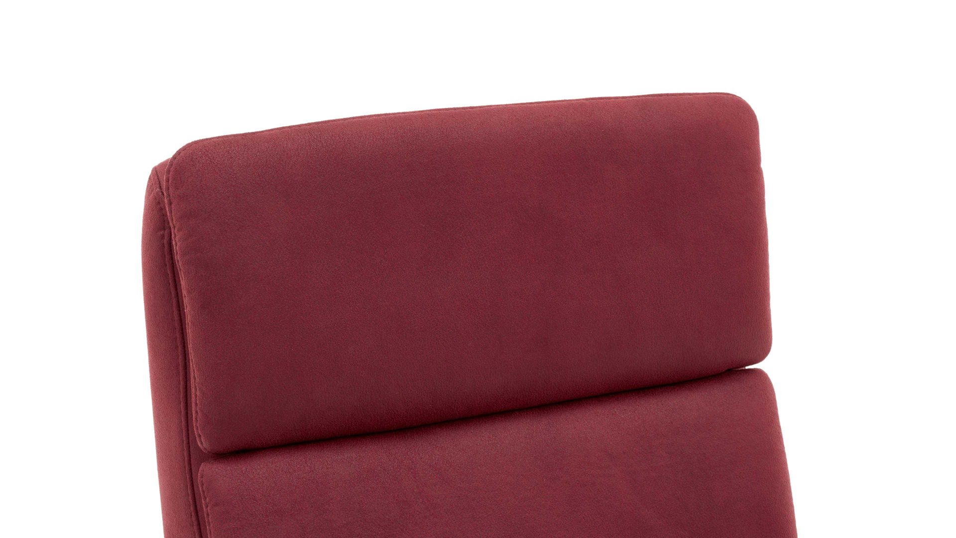 Relaxsessel OrthoSedis aus Kunstfaser in Rot OrthoSedis OS-HU1043 - Relaxsessel A8 mit Aufstehhilfe und Federkern weinrote Mikrofaser Deluxe - Ergonomie S