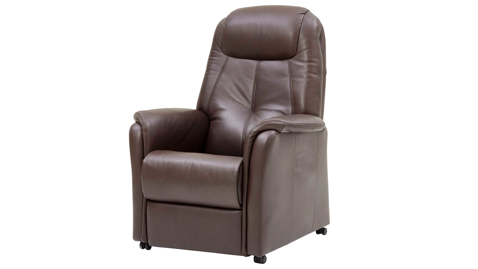 Fernsehsessel OrthoSedis aus Leder in Dunkelbraun OrthoSedis OS-HU1026 - TV-Sessel manuell - braunes Leder Torro