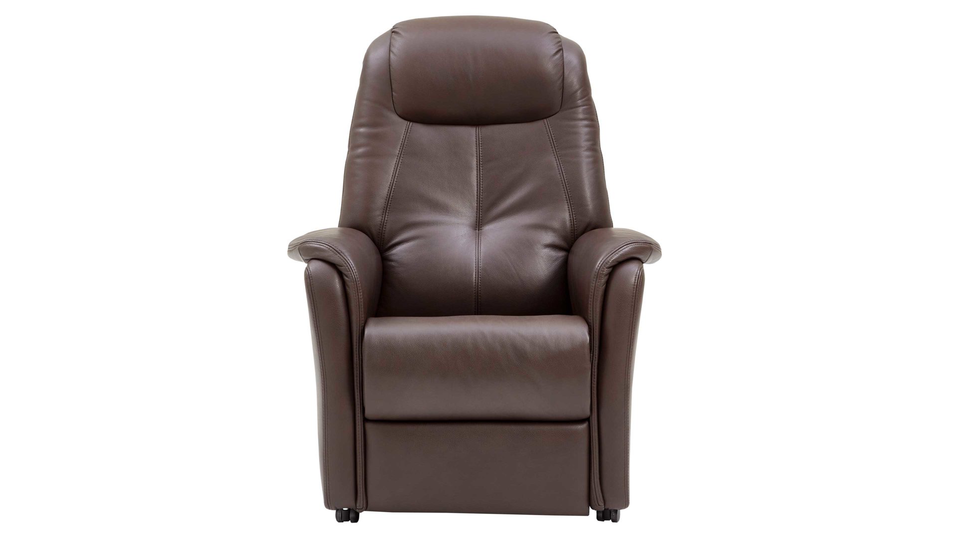 Fernsehsessel OrthoSedis aus Leder in Dunkelbraun OrthoSedis OS-HU1026 - TV-Sessel manuell - braunes Leder Torro