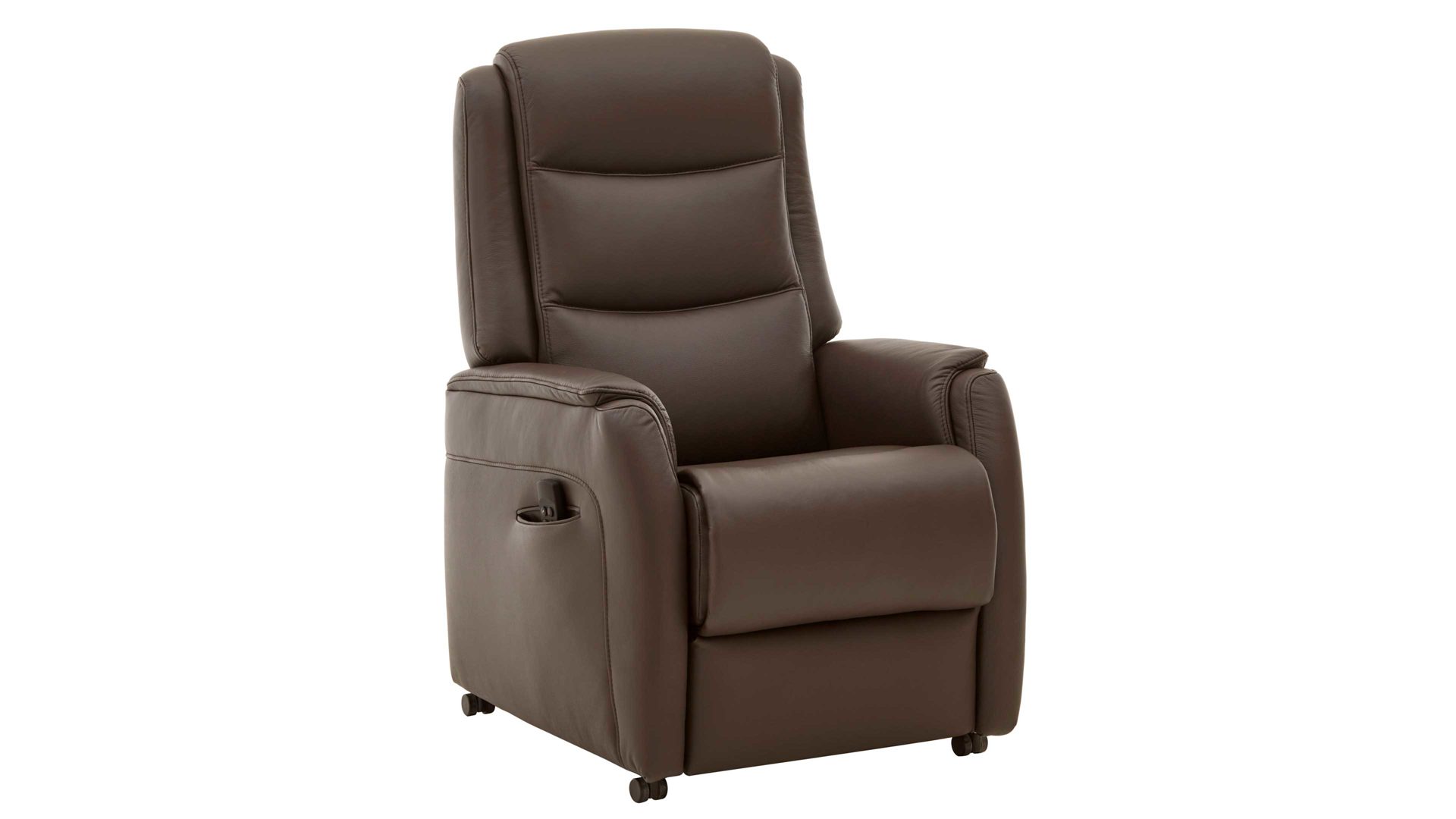 Fernsehsessel OrthoSedis aus Leder in Braun OrthoSedis OS-HU1111 - TV-Sessel A8 motorisch - schokofarbenes Leder Torro