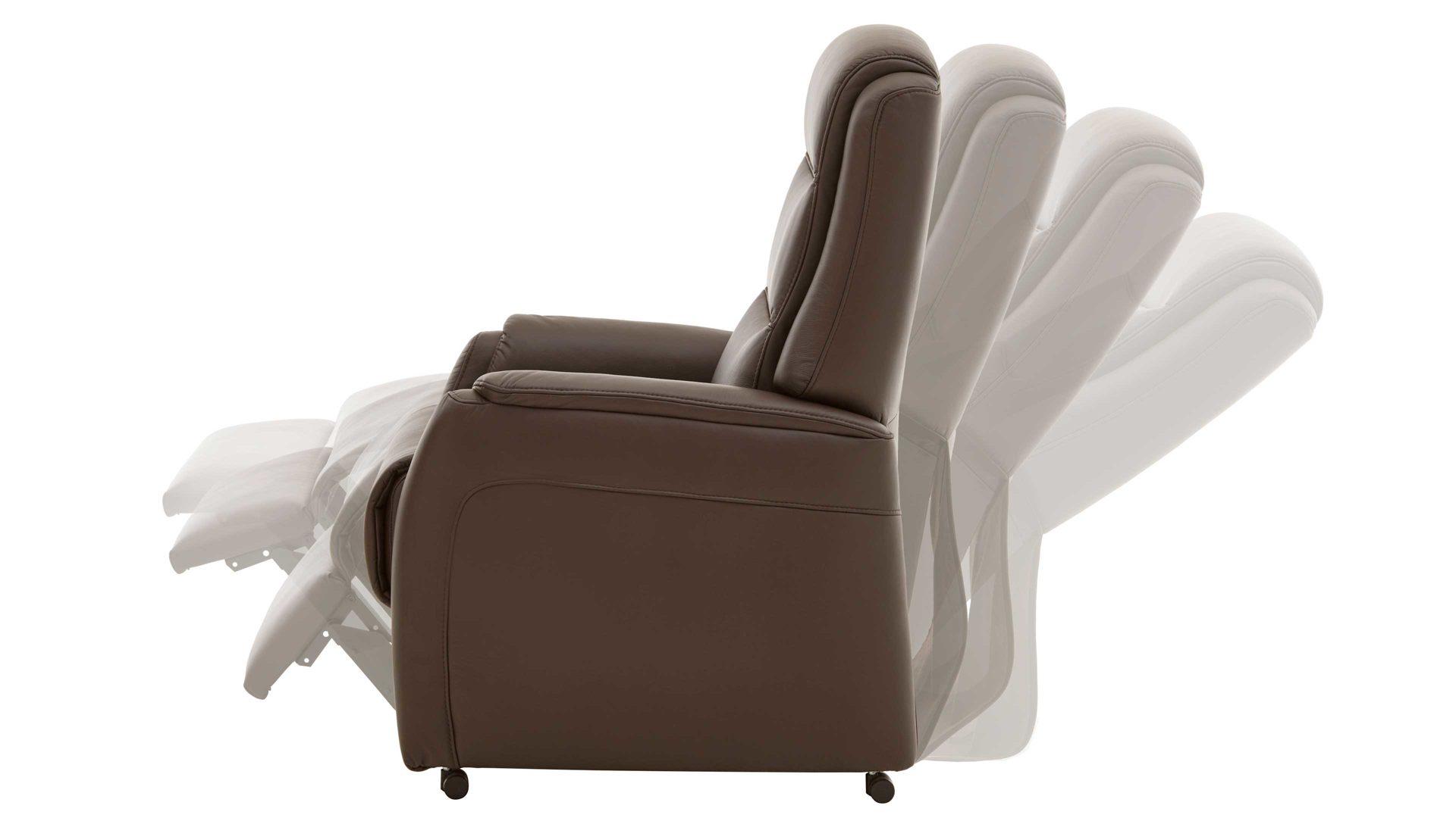 Fernsehsessel OrthoSedis aus Stoff in Dunkelbraun OrthoSedis OS-HU1111 - TV-Sessel 01 manuell - espressofarbene Mikrofaser