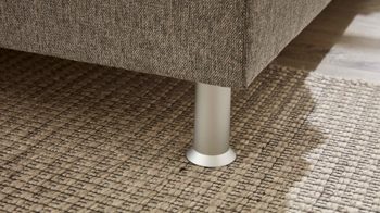 Boxspringbett comfortmaster besser sitzen, liegen, leben aus Stoff in Grau Comfortmaster OC-BX21013 - Boxspringbett grauer Webstoff Brego 321100 – Liegefläche ca. 180 x 200 cm