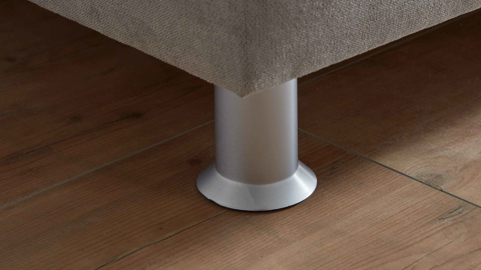 Polsterbett comfortmaster besser sitzen, liegen, leben aus Stoff in Hellgrau Comfortmaster OC-PB21003 - Polsterbett grauer Velours Enjoy 275317 – Liegefläche ca. 180 x 200 cm