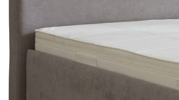 Polsterbett comfortmaster besser sitzen, liegen, leben aus Stoff in Hellgrau Comfortmaster OC-PB21003 - Polsterbett grauer Velours Enjoy 275317 – Liegefläche ca. 180 x 200 cm