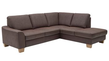 Ecksofa modulmaster aus Stoff in Dunkelbraun Modulmaster MM-ZE1037 - Ecksofa moccafarbene Mikrofaser Taurus - Stellfläche ca. 248 x 200 cm