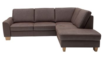 Ecksofa modulmaster aus Stoff in Dunkelbraun Modulmaster MM-ZE1037 - Ecksofa moccafarbene Mikrofaser Taurus - Stellfläche ca. 248 x 200 cm