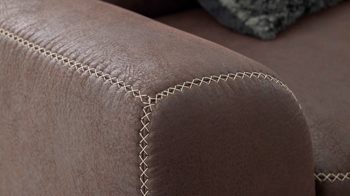 Ecksofa modulmaster aus Stoff in Dunkelbraun Modulmaster MM-ZE1037 - Ecksofa moccafarbene Mikrofaser Taurus - Stellfläche ca. 248 x 200 cm