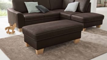 Funktionshocker modulmaster aus Stoff in Dunkelbraun Modulmaster MM-ZE1037 - Funktionshocker moccafarbene Mikrofaser Taurus - ca. 130 x 65 cm