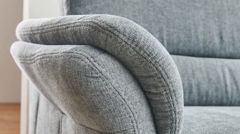 Ecksofa modulmaster aus Stoff in Hellblau Modulmaster MM-ZE1148 - Ecksofa stahlfarbener Bezug Milano & Fuß Z002-M01 - Stellfläche ca. 254 x 209 cm