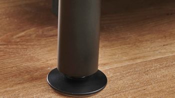 Ecksofa modulmaster aus Stoff in Hellblau Modulmaster MM-ZE1148 - Ecksofa stahlfarbener Bezug Milano & Fuß Z002-M01 - Stellfläche ca. 254 x 209 cm