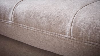 Ecksofa modulmaster aus Stoff in Hellgrau Modulmaster MM-MP1109 - Wohnlandschaft granitfarbene Chenille Nemo & schwarze Metallfüße - Stellfläche ca. 387 x 220 cm