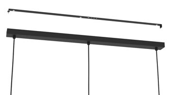 Pendelleuchte Eglo aus Metall in Schwarz EGLO Hängeleuchte Romazzina schwarzer Stahl - Länge ca. 90 cm