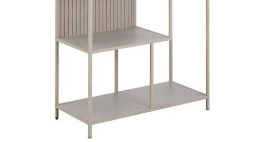 Regal Actona group aus Metall in Grau Regal Seaford im Industrielook Grau – ca. 77 x 185 cm