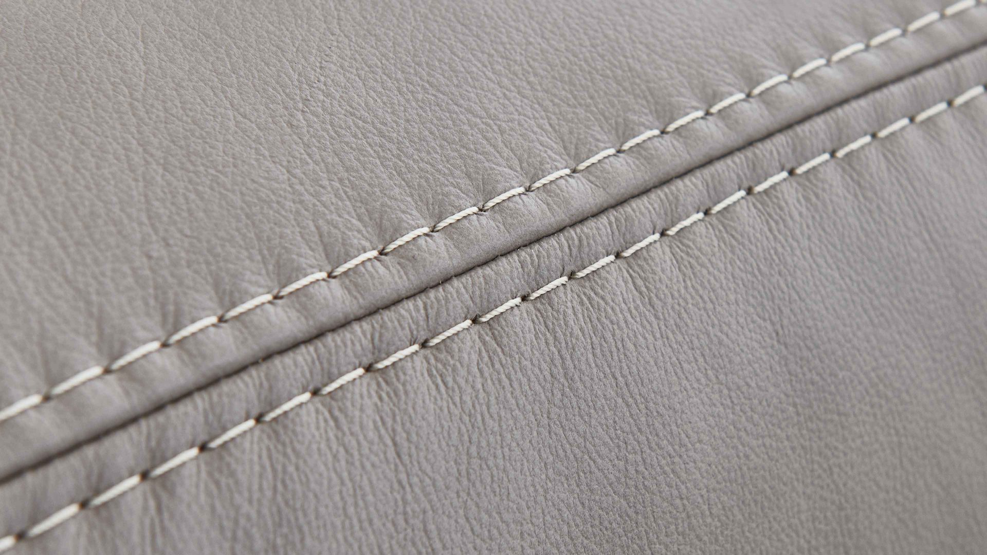 Ecksofa modulmaster aus Leder in Grau Modulmaster MM-PN1102 - Ecksofa granitfarbenes Leder Torro & Alufüße - Stellfläche ca. 264 x 249 cm