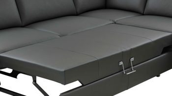 Mehrpreis modulmaster aus Leder in Anthrazit Modulmaster MM-PN1168 - lederbezogene Liegefläche anthrazitfarbenes Leder Torro