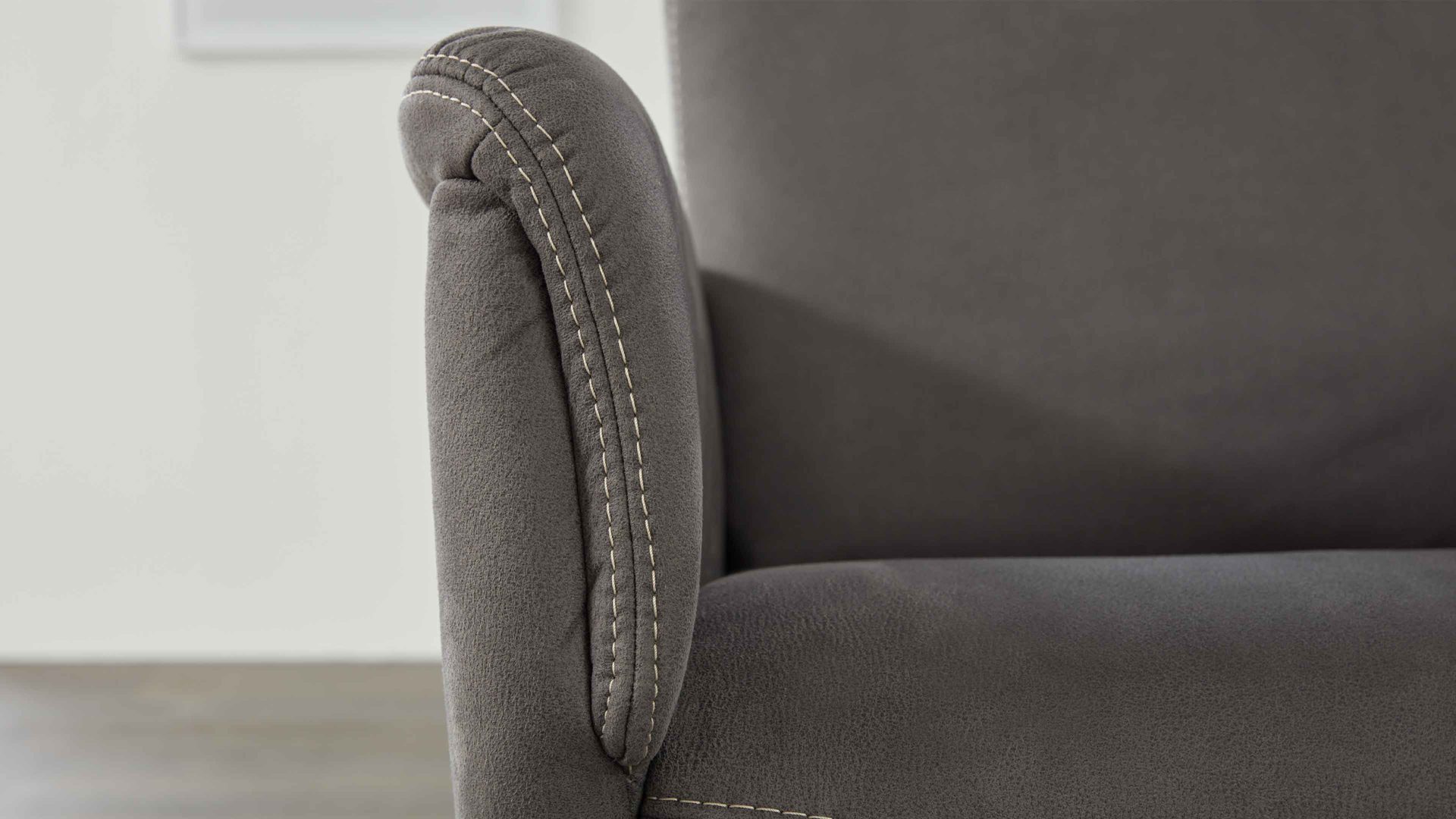 Relaxsessel modulmaster aus Stoff in Anthrazit Modulmaster MM-ZE1062 - Relaxsessel 1DRF anthrazitfarbener Stoffbezug Deluxe & schwarzer Sternfuß AD4S