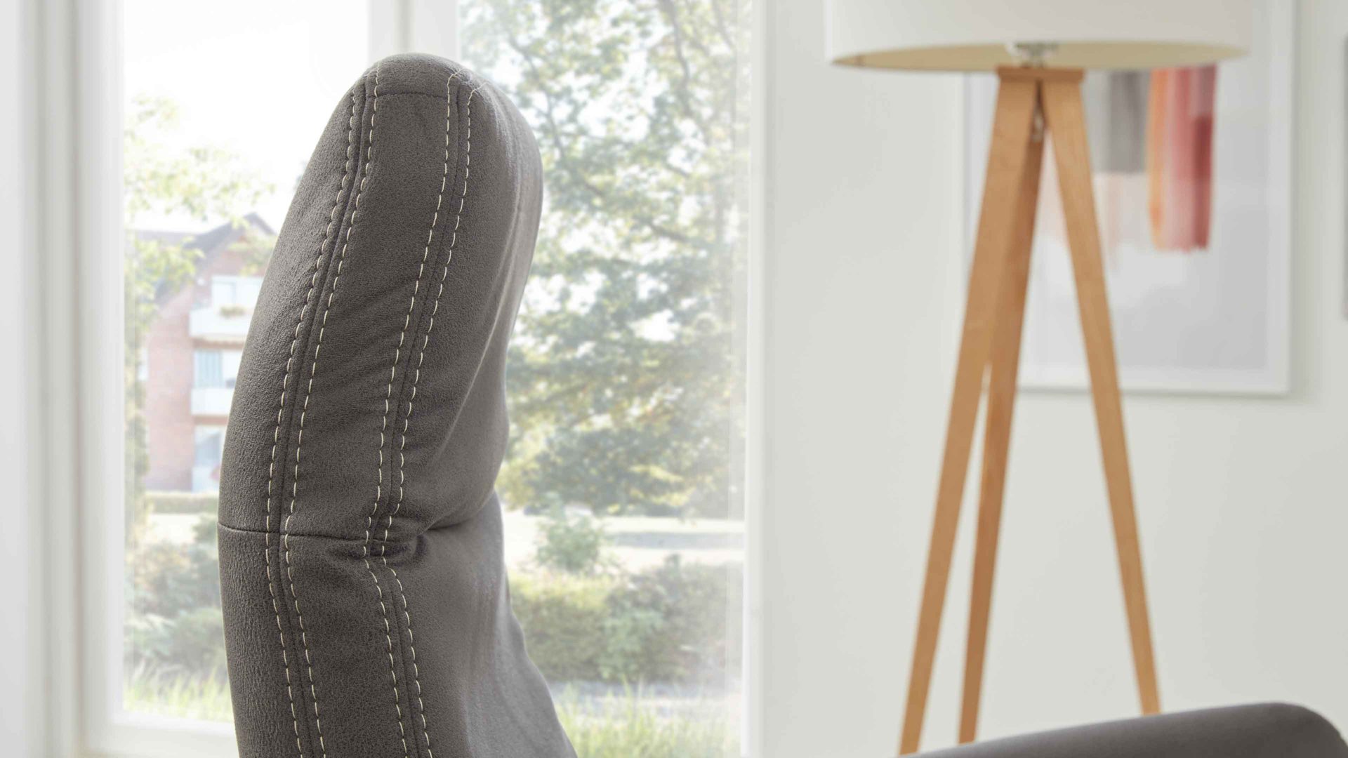 Relaxsessel modulmaster aus Stoff in Anthrazit Modulmaster MM-ZE1062 - Relaxsessel 1DRF anthrazitfarbener Stoffbezug Deluxe & schwarzer Sternfuß AD4S