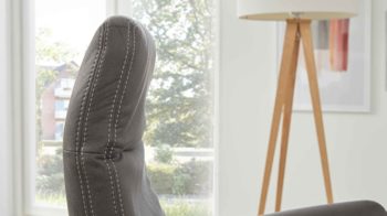 Relaxsessel modulmaster aus Stoff in Anthrazit Modulmaster MM-ZE1062 - Relaxsessel 1DRF anthrazitfarbener Stoffbezug Deluxe & schwarzer Sternfuß AD4S