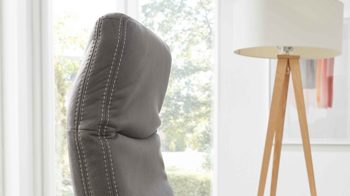 Relaxsessel modulmaster aus Stoff in Anthrazit Modulmaster MM-ZE1062 - Relaxsessel 1DRF anthrazitfarbener Stoffbezug Deluxe & schwarzer Sternfuß AD4S