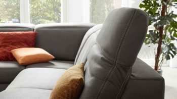 Ecksofa modulmaster aus Stoff in Anthrazit Modulmaster MM-ZE1147 - Ecksofa anthrazitfarbener Stoffbezug Deluxe & schwarze Metallfüße - Stellfläche ca. 266 x 227 cm