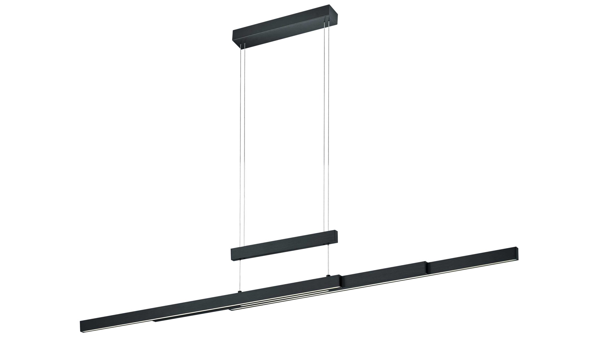 Pendelleuchte Trio lighting for you aus Metall in Schwarz TRIO Leuchten Serie Trajan mattschwarzes Metall - Länge ca. 151 cm